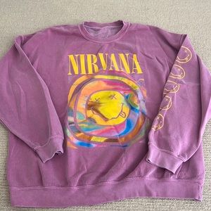 Urban outfitters nirvana hoodie size s/m. pretty worn